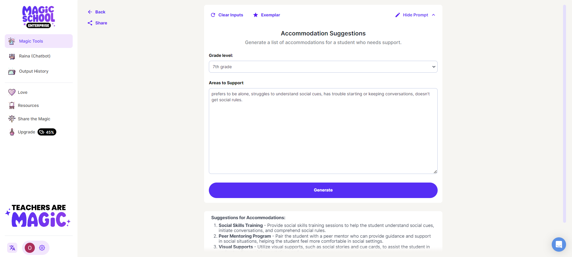 Suggestion Generator